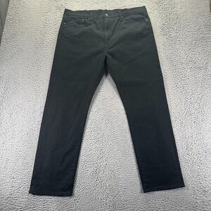 Levis 522 Jeans Men's 38x30 Black Cotton Denim Straight Leg Workwear Stretch